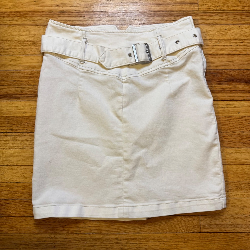 Free People Livin' It Up Stretch Split Hem Pencil Skirt Mini High Waisted Size 6